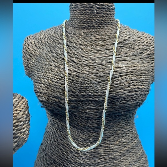 Six Silvertone Chain Linked Necklaces.  One Lot Sale.  Bulk Purchase. - Picture 8 of 8